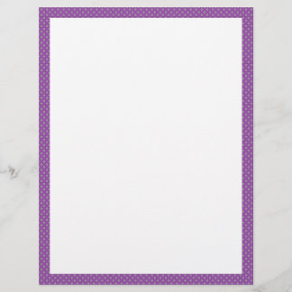 Papier Bordure pourpre pointillée