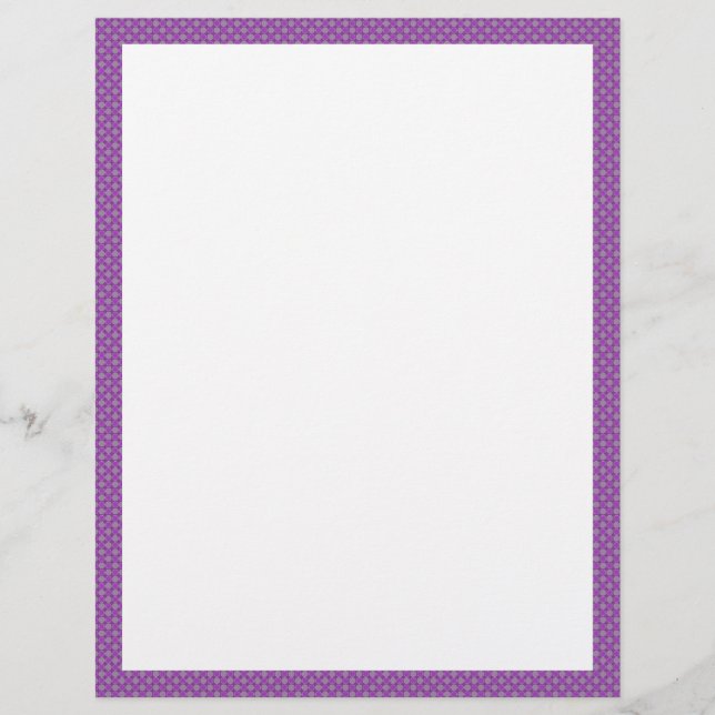 Papier Bordure pourpre pointillée (Devant)