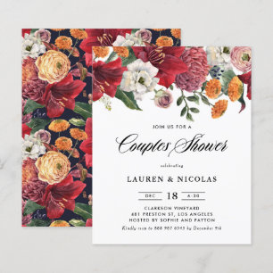 Papier Botanique Amaryllis Couples Douche Invitation