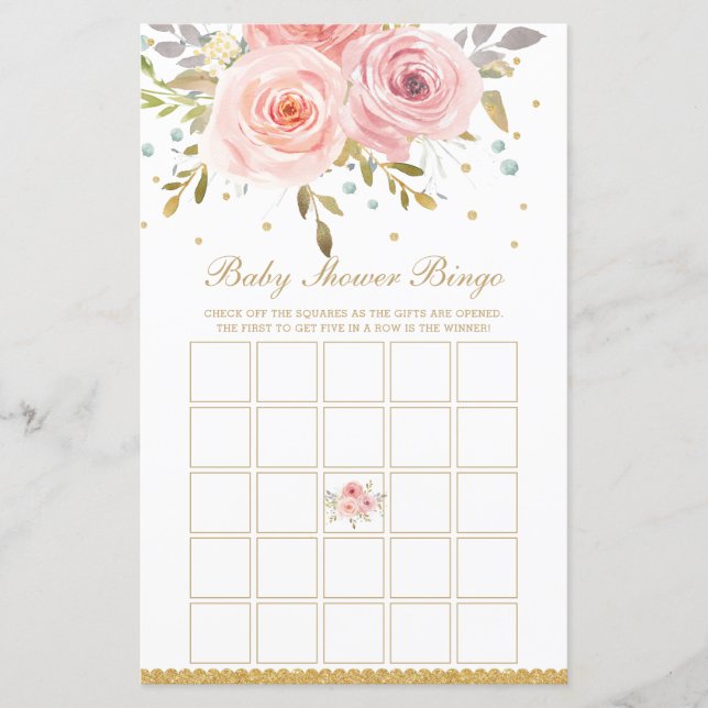 Papier Bouche rose florale souhaits pour l'activité Baby  (Devant)