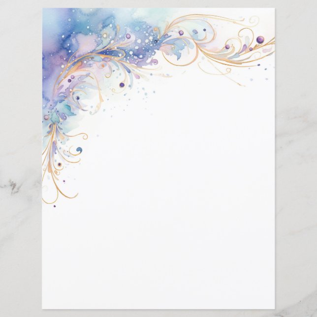 Papier Boucles d'aquarelle (Dos)