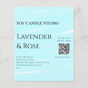 Papier Bougie de soja rose Lavender entreprise ajouter q 