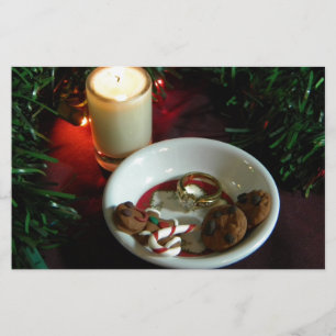 Papier Bougie V de biscuit de Noël
