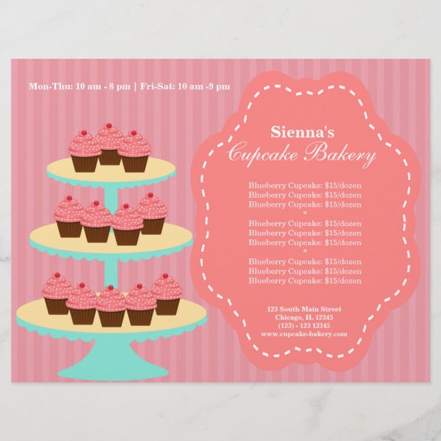 Papier Boulangerie Cupcake (Devant)