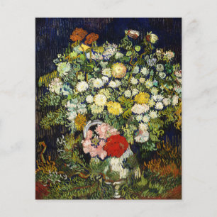 Papier Bouquet de fleurs dans un vase de Vincent Van Gogh