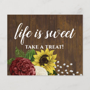 Papier Bourgogne et tournesol Budget Mariage thématique