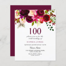 Bourgogne Fleurs Budget 100e anniversaire Invitati