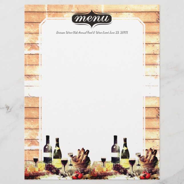 Papier Bouteilles de vin nourriture gastronomique dîner m (Devant)
