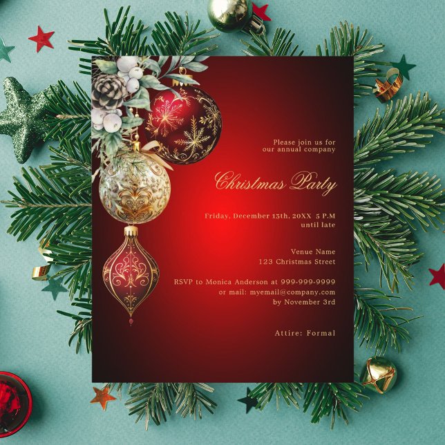 Papier Boutique d'or rouge à Noël (Créateur téléchargé)
