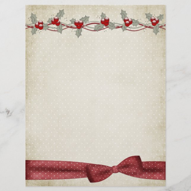 Papier Bow frontière creux (Devant)