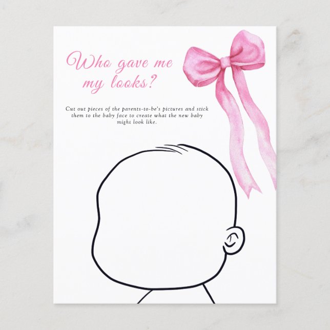 Papier Bow - Qui m'a donné mon look baby game (Devant)