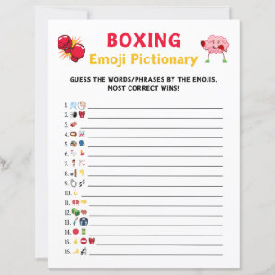 Papier Boxe Emoji Pictionary jeu