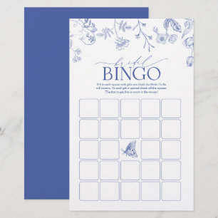Papier Bride Française Bleue & Blanc Victorien Jeu de Bin