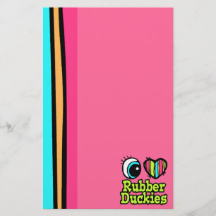 Papier Bright Eye Heart J'aime les petits canards en caou