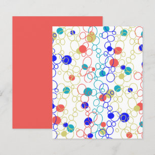 Papier Bright Multi-Coloured Cercles Livre blanc