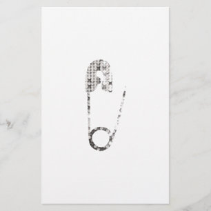 Papier broches de sécurité argent