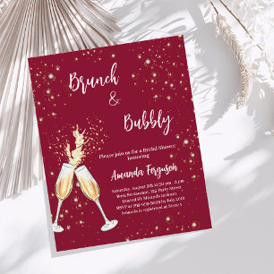 Papier Brunch Bubbly Fête des mariées Bourgogne invitatio