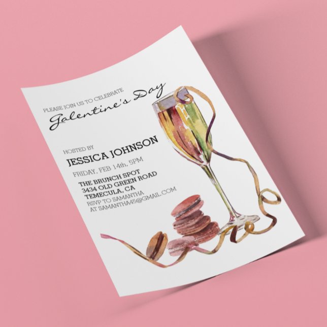 Papier Brunch de la Saint-Galentin Champagne (Créateur téléchargé)