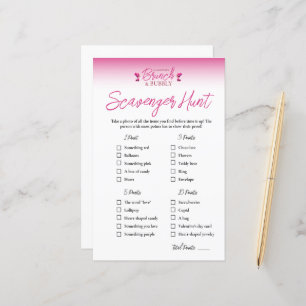 Papier Brunch et Bubbly Galentines Jeu de chasse au tréso