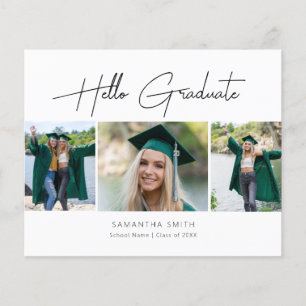 Papier BUDGET 2022 Bonjour Graduate Moderne Invitation Gr