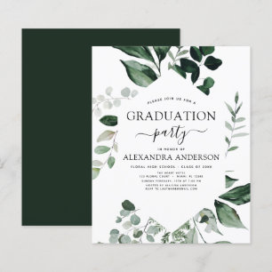 Papier Budget 2023 Graduation Botanical Green