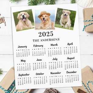 Papier Budget 2026 Photos personnalisées Calendrier des 1