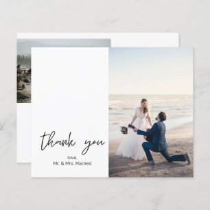 Papier Budget 2 Photo Moderne Calligraphie Merci