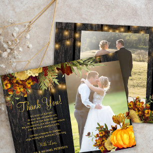 Papier Budget 2 photos rustique mariage en bois de chute