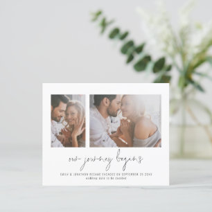 Papier Budget 2 Voyage photo commence Annonce du Fiançail