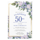 Budget 50e anniversaire Surprise Party Invitation
