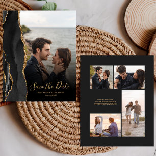 Papier Budget 5-Photo Black Gold Agate Enregistrer la car