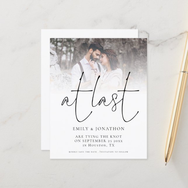 Papier Budget À Dernier Script Photo Code QR Enregistrer  (Devant/Arrière en situation)