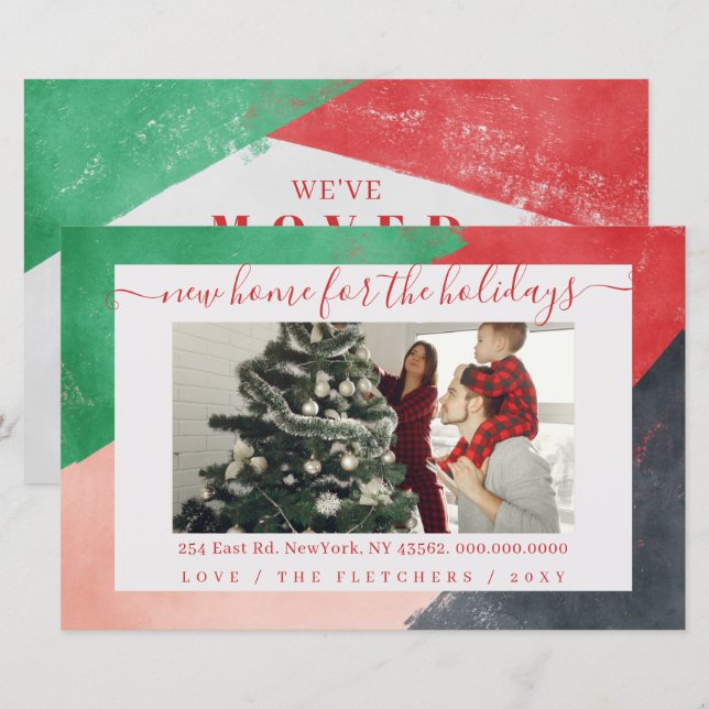 Papier Budget Abstrait Peinture Nouvelle maison Photo de  (Devant / Derrière)