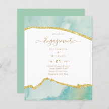 BUDGET Agate Gold Engagement Party Moderne