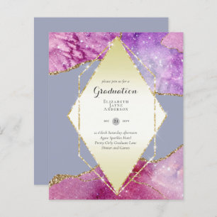 Papier BUDGET Agate GRADUY Invitations Parties scintillan