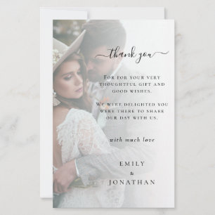 Papier Budget Ajoutez votre propre Merci Mariage photo