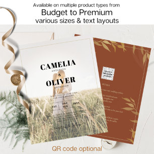 Papier Budget All-in-1 Rustic Terracotta GOLD Mariage