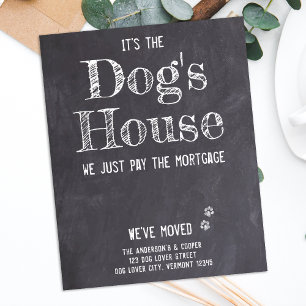 Papier Budget amusant Nous avons déplacé le Faire-part de