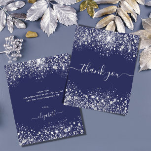 Papier Budget anniversaire marine bleu parties scintillan