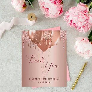 Papier Budget anniversaire rose or rousse parties scintil