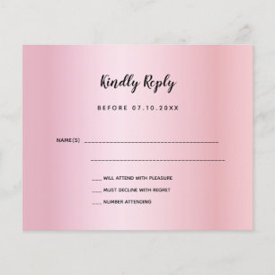 Papier Budget anniversaire rose or violet arc RSVP