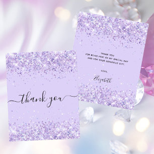 Papier Budget Anniversaire violet parties scintillant pou