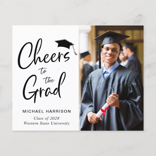 Papier Budget applaudit Grad Photo Faire-part Grad (Devant)