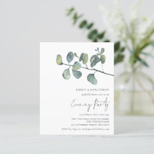 Papier Budget Aquarelle Foliage Mariage Soirée