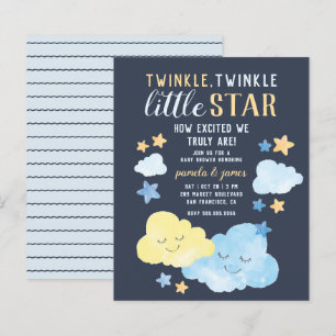 Papier Budget Aquarelle Twinkle Baby shower Little Star