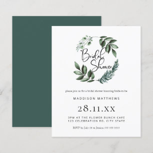 Papier Budget Aquarelle Verdure Fête des mariées de couro