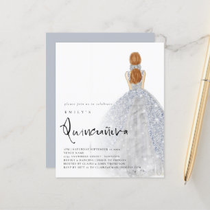 Papier Budget Argent Gown Lumière Cheveux Brown QR Quince