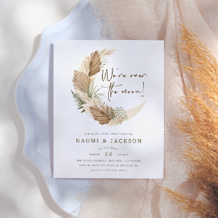 Papier Budget Au-Dessus de la Lune Pampas Fête de Naissan