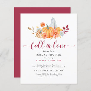 Papier Budget Automne Fête des mariées Citrouille Chute e
