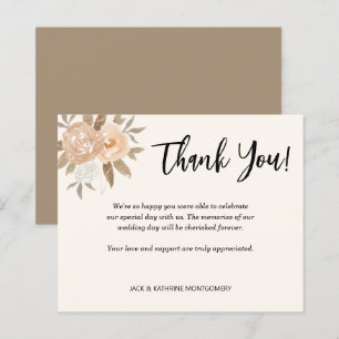 Papier Budget Automne Merci Floral